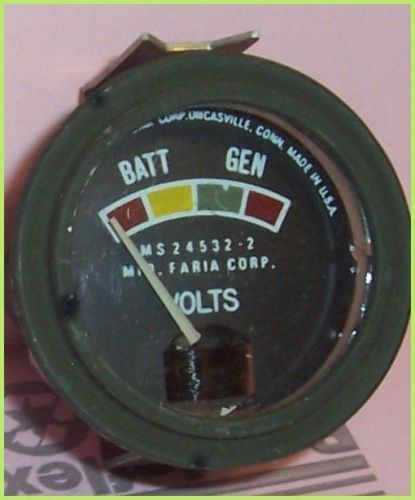 Faria gauge battery generator volts ms24532-2