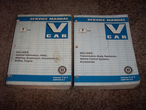 2005 pontiac gto factory workshop shop service repair manual 5.7l 6.0l v8