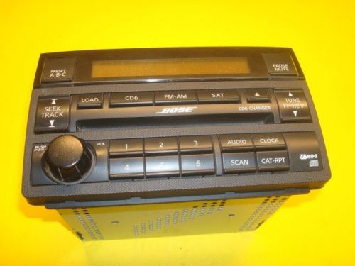 05 06 nissan altima bose 6 disc cd player changer radio am/fm stereo oem