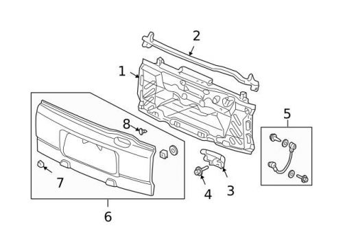 Genuine 2003-2008 honda hinge 68730-scv-a10zz