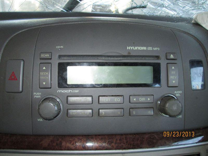 06 07 08 hyundai sonata am fm cd mp3 player radio