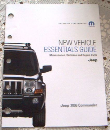 New 2006 jeep commander dealership only part product literature brochure!