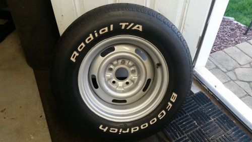 Chevy corvette &#034;k182 az&#034; rally wheel and bf goodrich radial t/a tire p255/60sr15