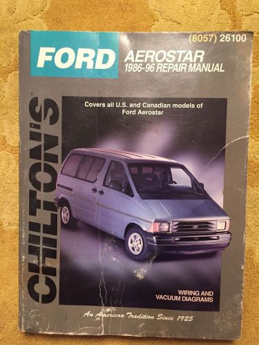 Ford aerostar 1986-96 repair manual