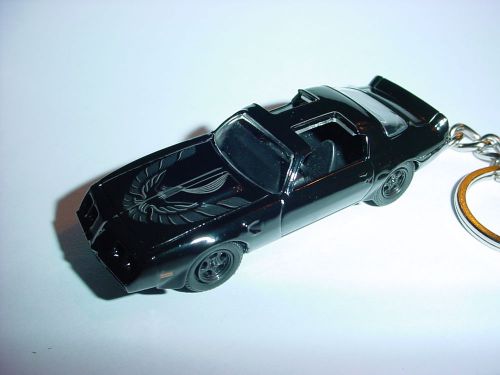 New 3d black 1980 pontiac turbo trans am custom keychain keyring key t/a 80&#039;