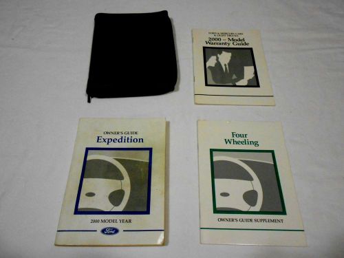 2000 ford expedition owner&#039;s manual 5/pc.set &amp; blue ford zippered factory case