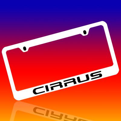 Chrysler *cirrus* engraved license plate frame tag