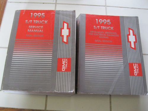 1995 chevrolet gmc s/t truck service shop workshop repair manual set factory