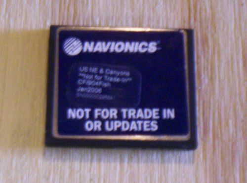 Navionics us northeast &amp; canyons cf/904fish jan 2006 compact flash