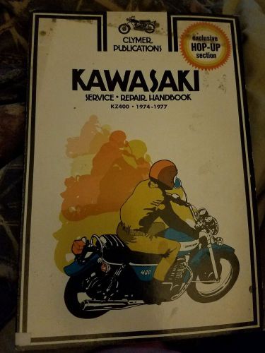 Clymer service manual. kawasaki kz400 1974-1977