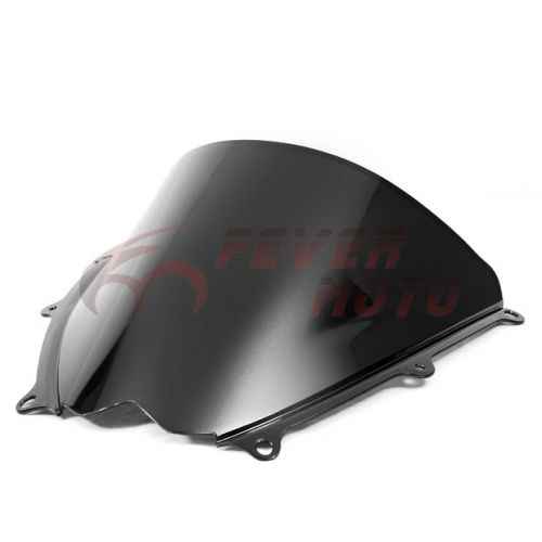 Motorcycle double bubble black windshield windscreen for suzuki gsxr 1000 07 fm