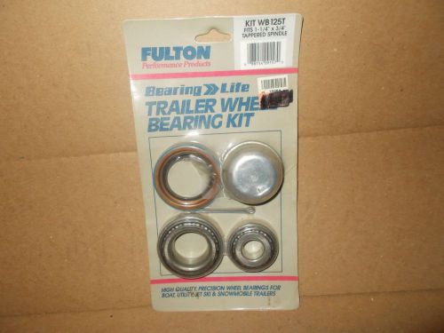 Fulton wb125t trailer axle bearing replacement kit 1 1/4&#034; x 3/4&#034; tapered spindle