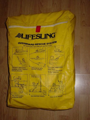 Lifesling overboard rescue system rescue sling sail sailing boating boat