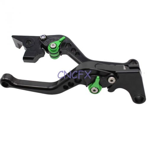 Black&amp;green short brake clutch lever for yamaha mt-07 2014-2015 new