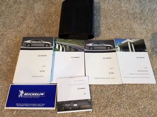 2008 lexus es350 owners manual, owner&#039;s manual plus leather case and guide dvd