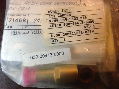 Itt cannon connector, gold,