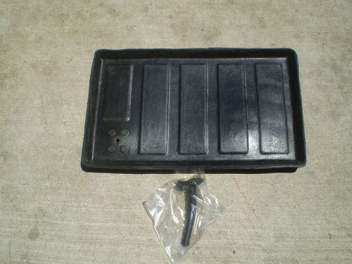 1957, 1958 plymouth battery tray rubber mat and drain tube.