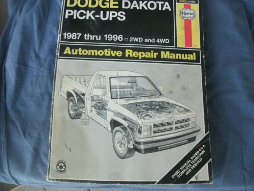 Haynes dodge dakota pick up 1987-1996 automotive repair manual