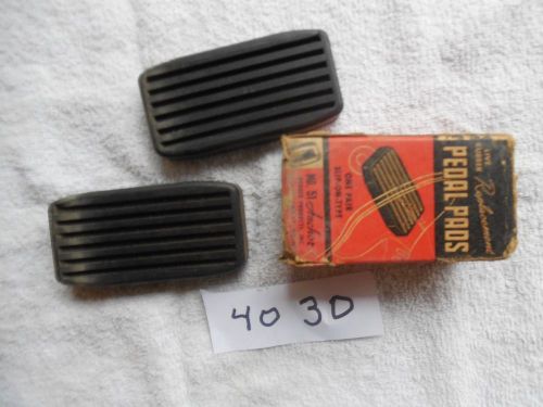 1925 - 1936 chevrolet brake and clutch pedal pads nors shelf wear my#4029g3