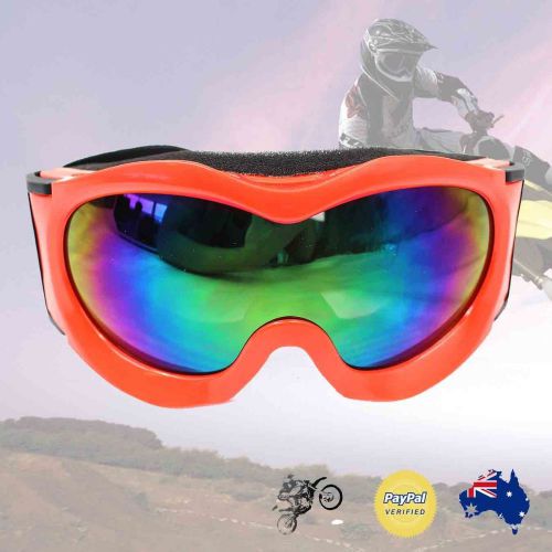 Kids goggles motocross dirt bike trail quad sports tinted anti fog uv protection