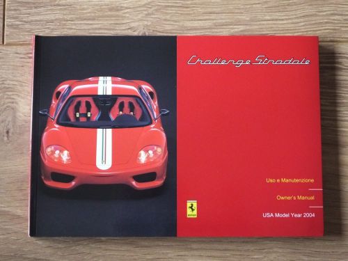 Ferrari 360 challenge stradale owners manual handbook us version my 2004 1971/03