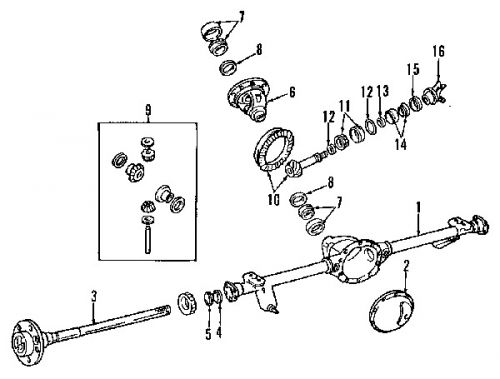 Mopar 4864213 axle differential bearing