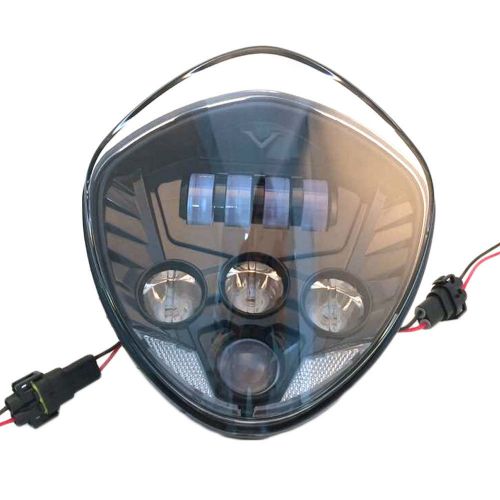 Motorcycle chrome led headlight headlamp for victory cross country cross road