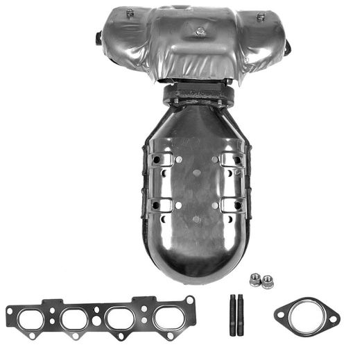 Exhaust manifold with integrated catalytic converter fits 99-03 elantra 2.0l-l4