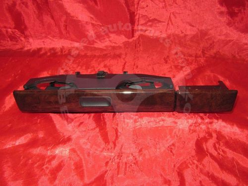 Bmw e38 7 series rhd central dashboard panel cup holder container wood trim