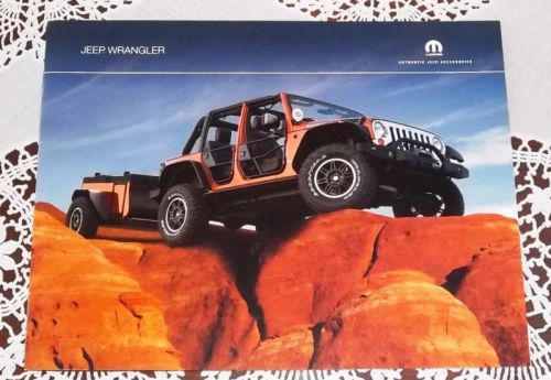 New 2010 jeep wrangler rubicon unlimited mopar accessories literature brochure!