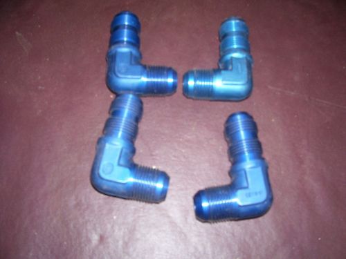 Earl&#039;s,aeroquip #12 bulkhead 90 deg fittings new