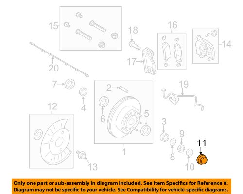 Ford oem 08-15 f-250 super duty brake-front-grease cap 7c3z1131a