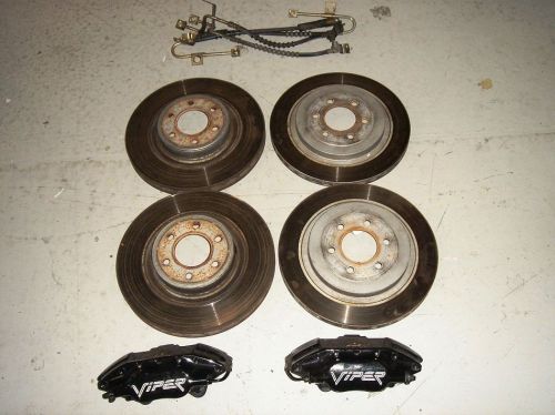 Dodge viper brake calipers pads lines &amp; rotors brakes 1997