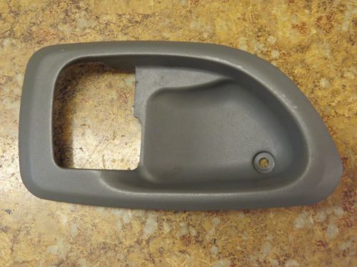 99-03 mitsubishi galant driver rear interior door handle bezel grey lr