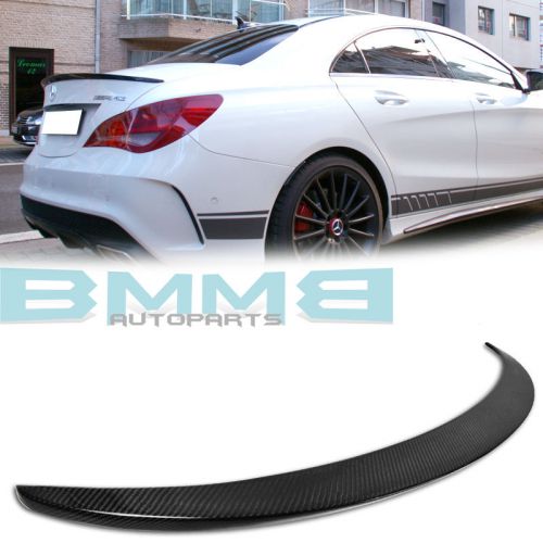 Carbon benz w117 cla 250 45 trunk spoiler a type 4matic base turbocharged 4dr