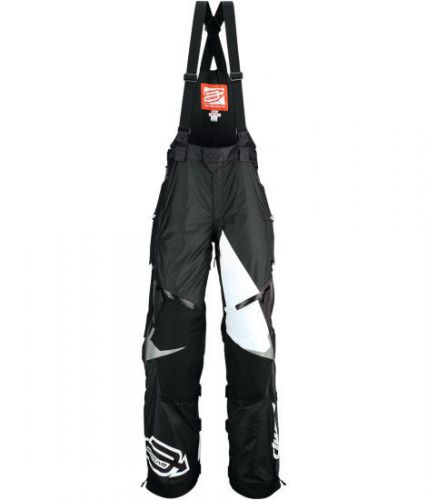 Arctiva comp s6 mens insulated snowmobile bibs black/white