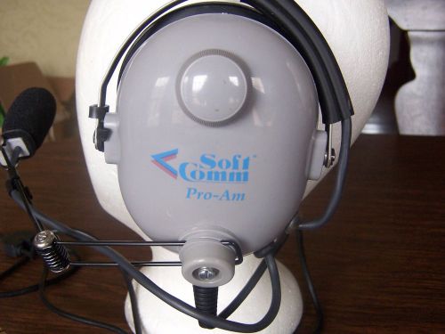 Softcom c-40 pro-am passive mono headset