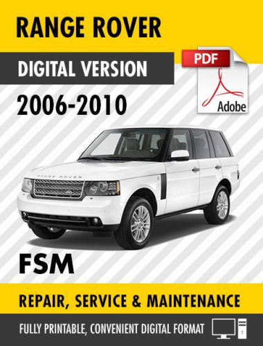 2006 - 2010 land rover range rover factory repair service manual workshop manual