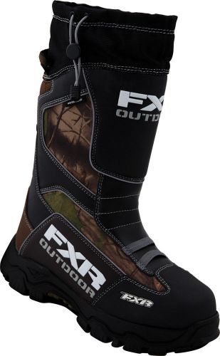 New fxr-snow excursion real tree xtra adult boots, camouflage, mens 7/womens 9