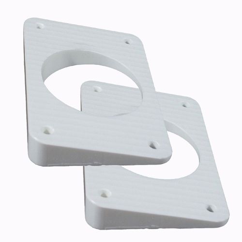 New taco wp-150wha-1 wedge plates f/grand slam outriggers - white