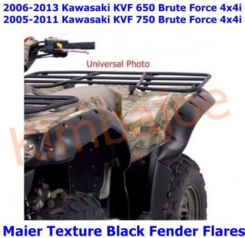 Kawasaki kvf 650 750 brute force 4x4i  maier texture black fender flares