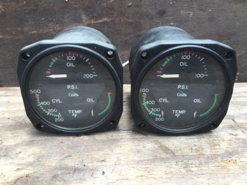 2 for 1 cessna 310 320 3 in 1oil cylinder temp &amp; pressure gauge pn cm2920l