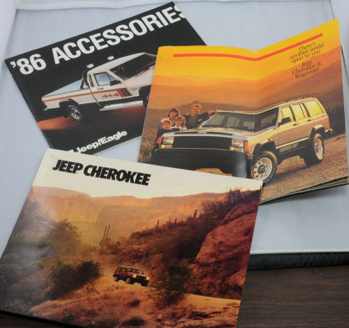 1986 jeep/american motors brochures - cherokee, truck, wagoneer