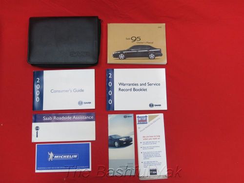 2000 saab 95 owners manual with case