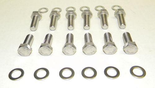 Sb dodge mopar 318 340 stainless steel intake manifold bolt kit new