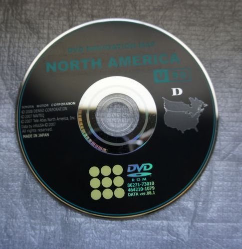 Oem u90 toyota navigation dvd map disc 4runner camry tundra sequoia sienna prius