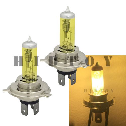 H4/9003-hb2 yellow 60/55w xenon halogen headlight light bulb #ht3 high/low beam