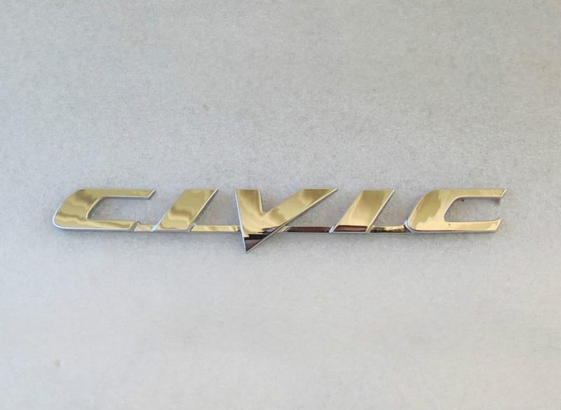 Honda civic rear emblem nameplate sign symbol logo trunk name plate oem