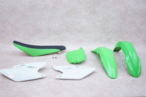 2007 07 kx450f kx 450f kx450 kxf 450 plastics fenders side panels plate &amp; seat