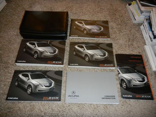 2010 acura zdx with navigation owners manual set + free shipping